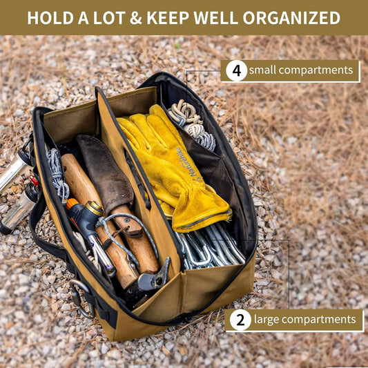 Naturehike Camping Folding Tool Bag, Multifunctional Tool Storage Bag, Portbale Zippered Duffel Bag, Water Repellent Origanizer