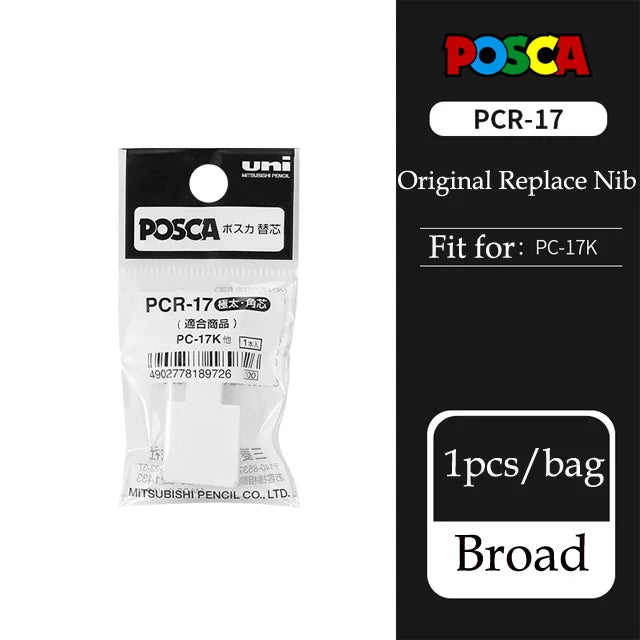1pcs UNI POSCA Markers Set PC-17K Japan POP Poster Graffiti Pen 15mm Painting Water Based Big Head Pen Art Supplies