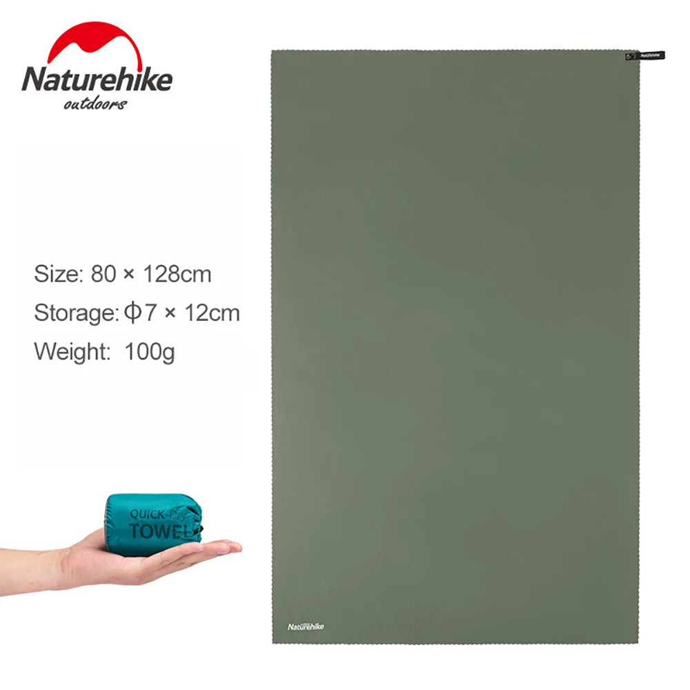 Naturehike Ultra Absorbent Quick Dry Microfiber Towel Ultralight Compact Portable Beach Gym Camping Swimming Yoga NH19Y001-J 수건