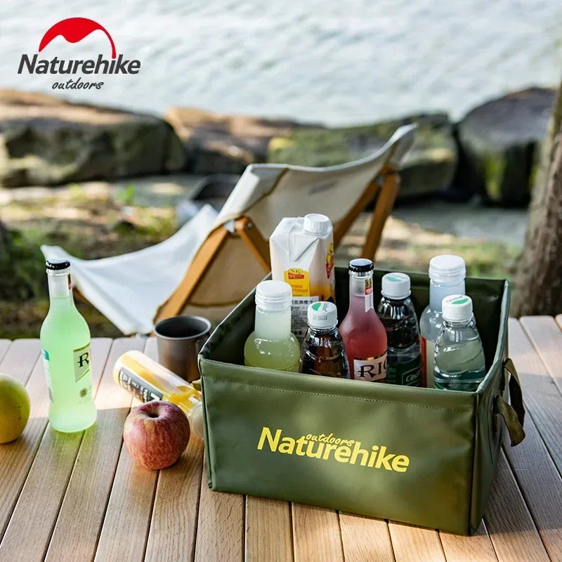 Naturehike-Car Water Bucket Collapsible Square Bucket Container Outdoor Multifunctional Portable Camping Washbasin 13L