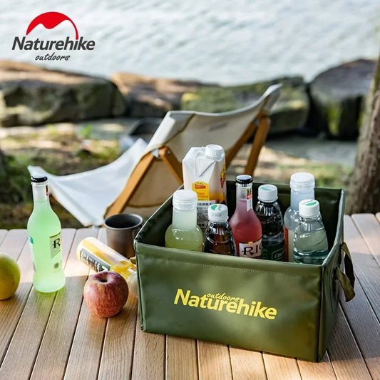 Naturehike-Car Water Bucket Collapsible Square Bucket Container Outdoor Multifunctional Portable Camping Washbasin 13L
