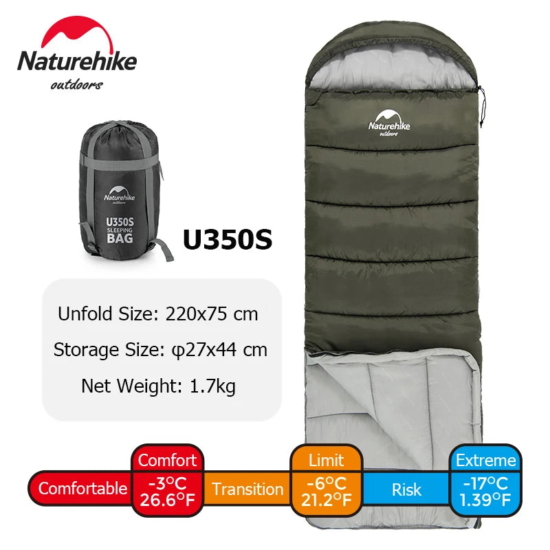Naturehike Sleeping Bag Ultralight Cotton Sleeping Bags Camping Gear Emergency Sleeping Bag Camp Sleeping Gears Ice Flame Quilt