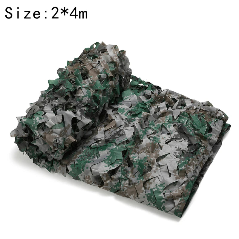 Hunting Camouflage Net Army Training Camo Netting Car Tent Awning Shade Mesh Forest Camouflage Net Outdoor Sport Camo Scarfs