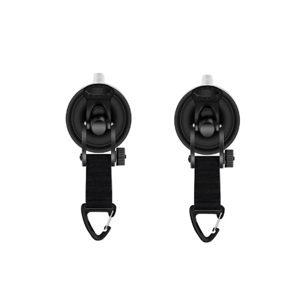 Vacuum Suction Cup Car Tent Buckle with Glass Hook, Lightweight Camping Bracket for Hiking and Climbing
