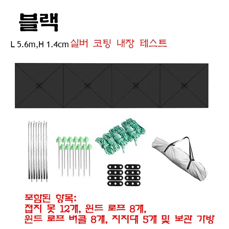 Windscreen Folding Windproof Shield Camping Awning Windbreaker tent Outdoor Canopy Sunshade Tent Large Tarp Windscreen Shelter