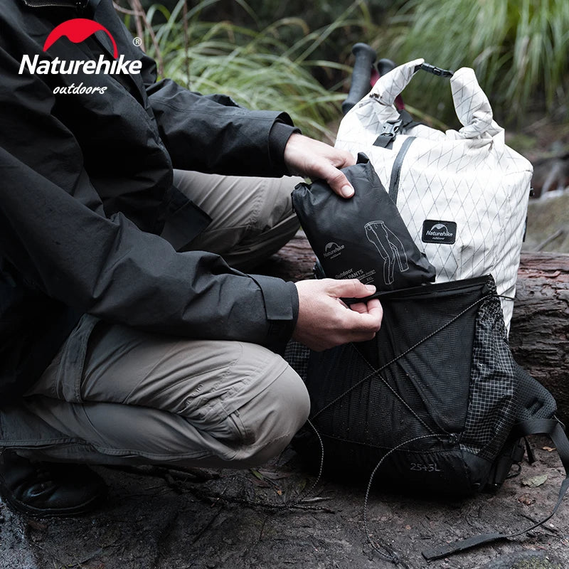 Naturehike Rain Pants Windproof Men Women Outdoor Camping Hiking Mountaineering Travel Waterproof Breathable Fishing Trousers