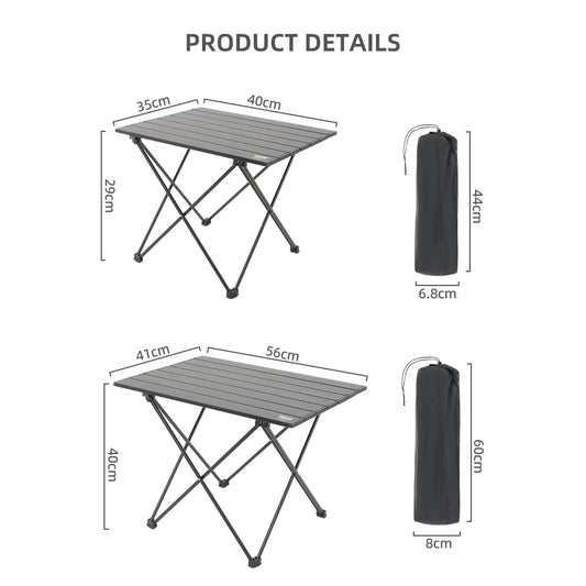 TARKA Foldable Camping Tables Tourist Bbq Picnic Fodling Tables Yard Balcony Garden Portable Aluminum Alloy Tables Camp Supples