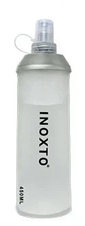 INOXTO 250ml 500ml Outdoor Running Sports PEVA Water Bottle Mountain Biking Water Bladder Soft Water Bottles for Cycling Hiking
