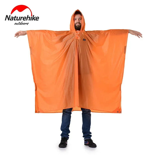 Naturehike Outdoor mountaineering walking 3 in 1 poncho Triad to groundsheet awning raincoat outdoor raincoat