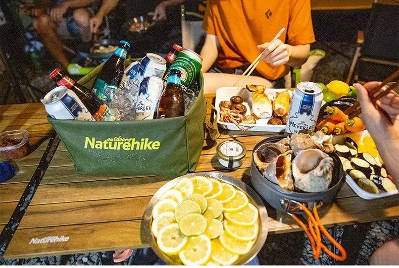 Naturehike-Car Water Bucket Collapsible Square Bucket Container Outdoor Multifunctional Portable Camping Washbasin 13L
