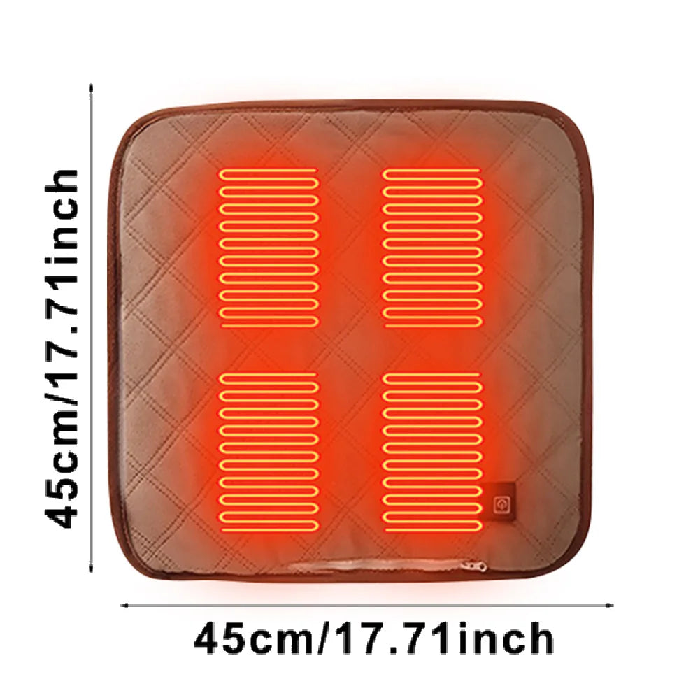 4 Heated Areas Electric Blankets Mat Winter Body Warmer Mattress Thermostat Heating USB Heated Camping Sleep Mat Outdoor Indoor