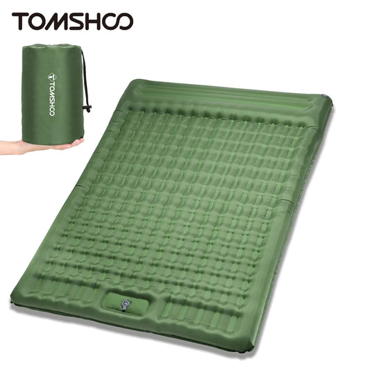 Tomshoo Inflatable Mattress w Built-in Pump Extra Thick 5Inch Double Sleeping Pad Mat Air Mattress Camping Backpacking Hiking