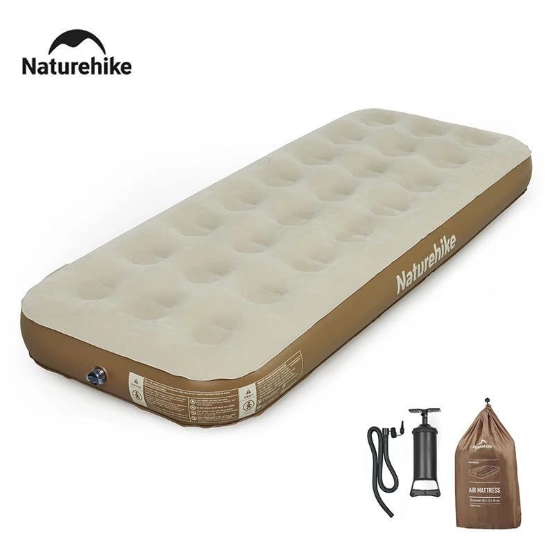 Naturehike 2025 New Camping Mattress Ergonomics Ultralight Waterproof Air Bed High Speed Built Outdoor Travel Beach Air Mattress